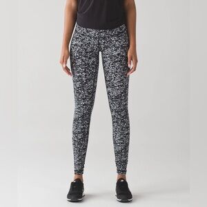 Lululemon Wunder Under Pant III Iced Wave White Black
